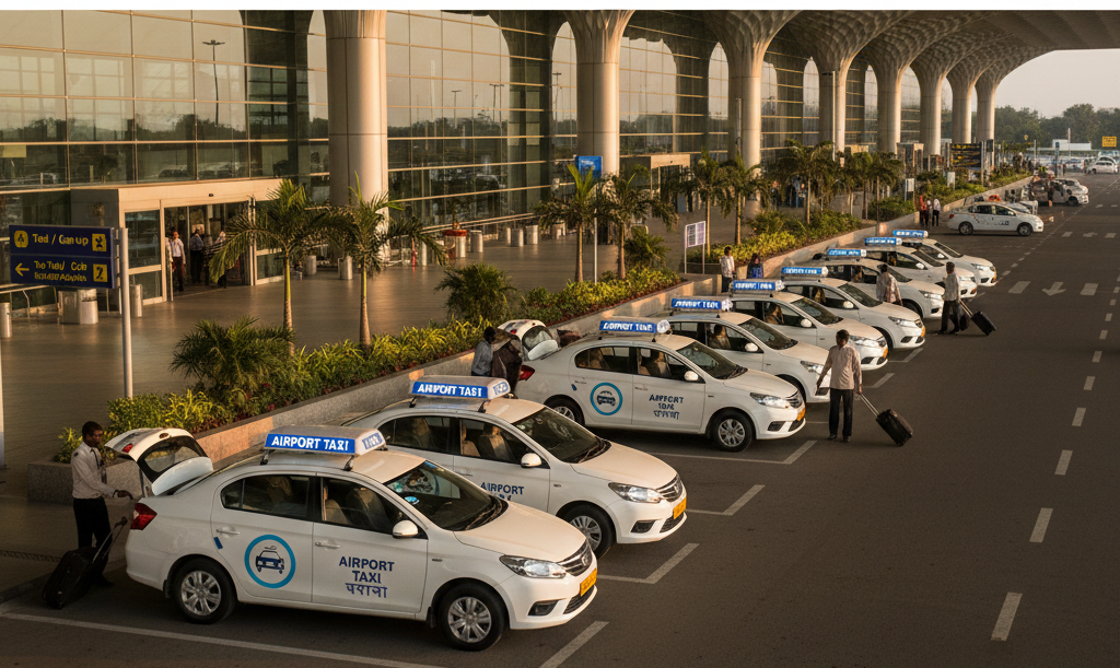 Friends enjoying outstation cab ride from Hubli